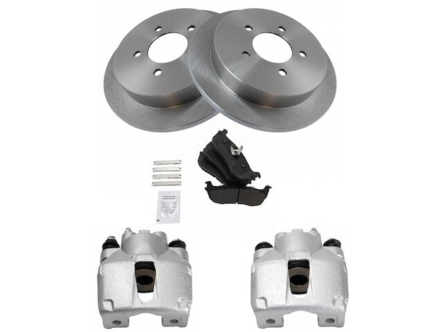 Rear Brake Pad Rotor and Caliper Set - 1997-2002 Ford Expedition - TRQ 5246-02530661