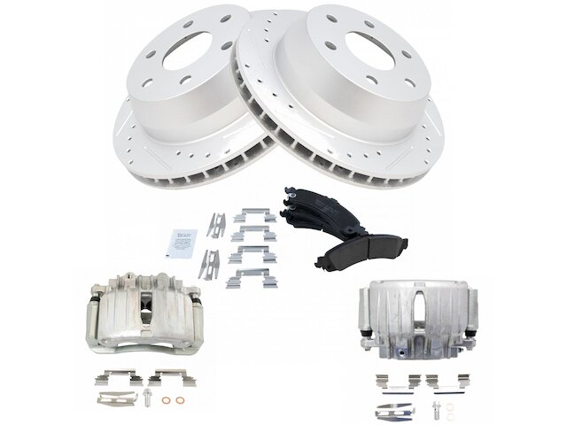 Rear Brake Pad Rotor and Caliper Set - 2003-2006 Cadillac Escalade ESV - TRQ 127824-02540522