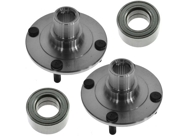 Front Wheel Hub and Bearing Kit 4 Piece - 2000-2006 Nissan Sentra 1.8L 4-Cylinder - TRQ 6820-02544273
