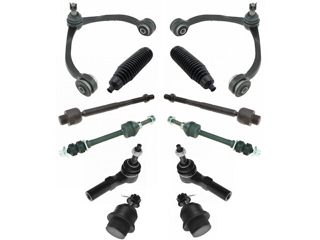 Front Control Arm Ball Joint Tie Rod and Sway Bar Link Kit 12 Piece - 2005-2010 Dodge Dakota - TRQ 18193-02545352