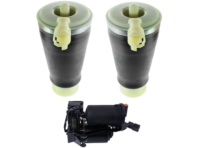 Air Suspension Compressor and Spring Kit 3 Piece - 1992-2011 Mercury Grand Marquis - TRQ 5753-02553173