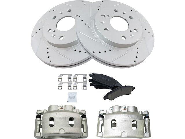 Front Brake Pad Rotor and Caliper Set - 2015-2020 Chevrolet Suburban - TRQ 129812-02554270