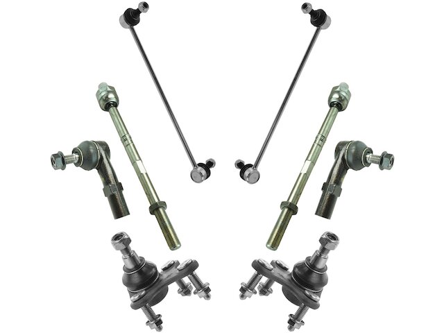 Front Ball Joint Sway Bar Link Tie Rod End Kit 8 Piece - 2007-2014 Volkswagen GTI - TRQ 30306-02558865