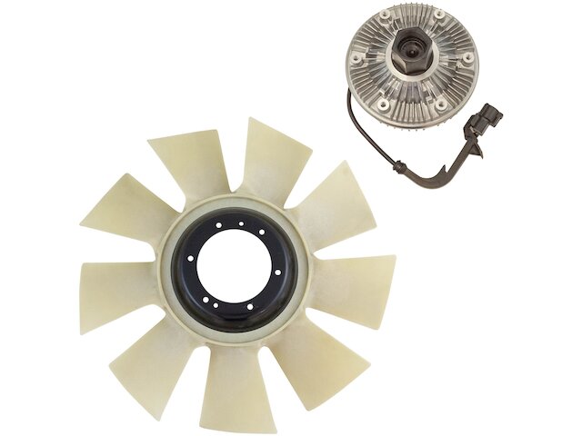 Fan Clutch and Fan Blade Kit 2 Piece - 2003-2007 Ford F550 Super Duty - DIY Solutions 5384-02566862