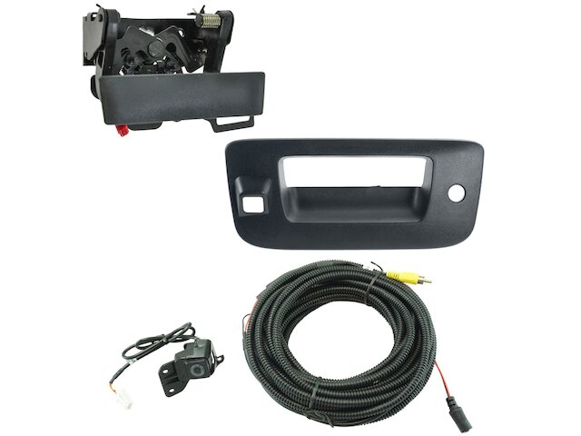Rear Tailgate Handle with Park Assist Camera 3 Piece - 2007-2014 Chevrolet Silverado 2500 HD - TRQ 19010-02576453