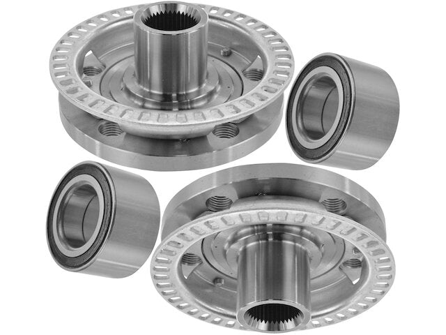 Front Wheel Hub and Bearing Kit 4 Piece - 2002-2003 Volkswagen Jetta 2.8L V6 BDF - TRQ 7490-02588101