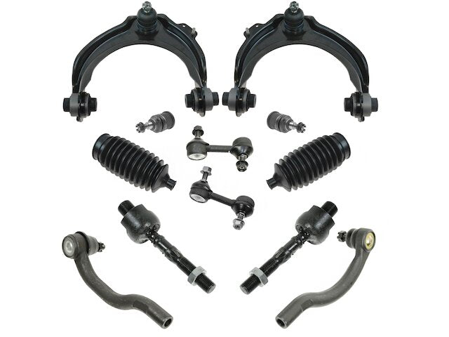 Front Control Arm Ball Joint Tie Rod and Sway Bar Link Kit 12 Piece - 2004-2008 Acura TSX - TRQ 17778-02610314