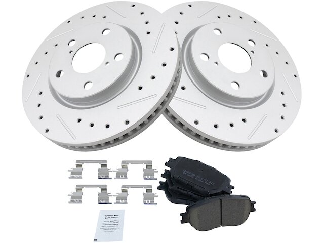 Front Brake Pad and Rotor Kit - 2006 Lexus GS300 - TRQ 18577-02613252