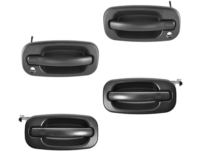 Left and Right Door Handle Set 4 Piece - 2001-2006 GMC Sierra 2500 HD Crew Cab Pickup - TRQ 4267-02619095