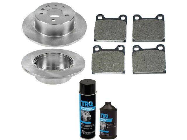 Rear Brake Pad and Rotor Kit - 1988-1991 Mercedes 300SE - TRQ 6214-02626104