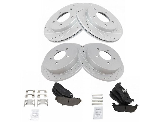 Front and Rear Brake Pad and Rotor Kit - 1997-2003 Ford F150 - TRQ 5290-02629019