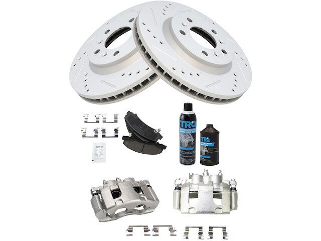 Front Brake Pad Rotor and Caliper Set - 2006-2013 Chevrolet Impala - TRQ 18620-02638030