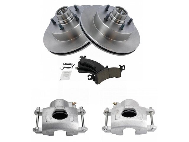 Front Brake Pad Rotor and Caliper Set - 1990-2002 Chevrolet Astro RWD - TRQ 2928-02640653