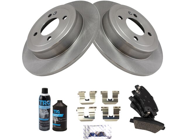 Rear Brake Pad and Rotor Kit - 2018-2019 Kia Rio - TRQ 143533-02642357