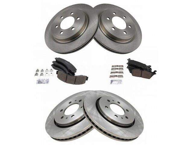 Front and Rear Brake Pad and Rotor Kit - 2018-2020 Ford F150 - TRQ 143575-02643647