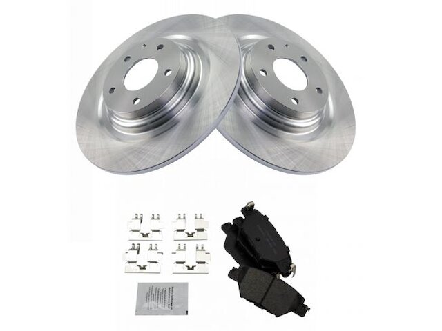 Rear Brake Pad and Rotor Kit - 2016-2019 Mazda CX9 - TRQ 134783-02643968