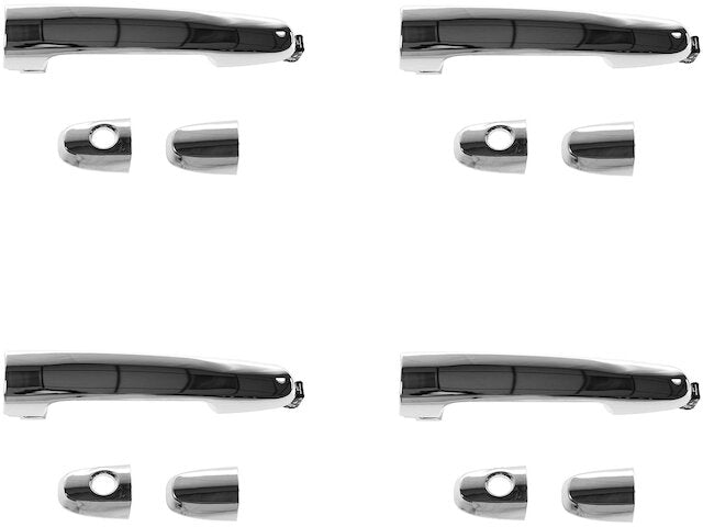Front and Rear Door Handle Set 4 Piece - 2001-2007 Toyota Highlander - TRQ 7927-02647522