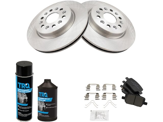 Rear Brake Pad and Rotor Kit - 2018-2021 Chevrolet Traverse - TRQ 143481-02653190