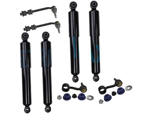 Front and Rear Shock Absorber and Sway Bar Link Kit - 2007-2009 Chrysler Aspen - Detroit Axle 19138-02654522