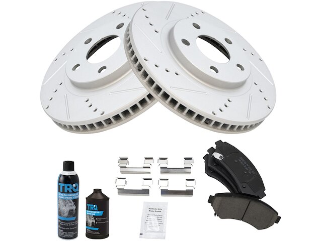Front Brake Pad and Rotor Kit - 1998-1999 Oldsmobile Intrigue - TRQ 4534-02656730