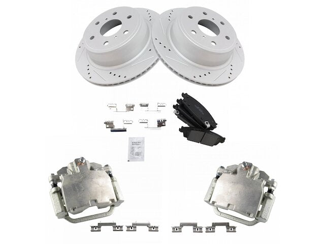 Rear Brake Pad Rotor and Caliper Set - 2015-2018 Chevrolet Suburban - TRQ 129812-02679114