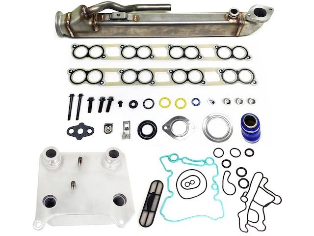Engine Oil Cooler and EGR Cooler Kit - 2004-2007 Ford F350 Super Duty 6.0L 363Cu. In. V8 Diesel OHV Turbocharged - Replacement 18119-02681745