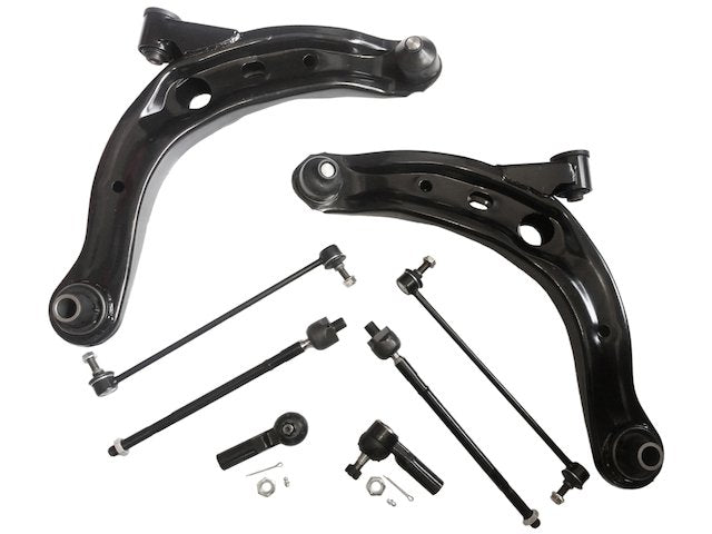 Front 8 Piece Suspension and Steering Kit (Control Arms, Ball Joints, Sway Bar End Links, Tie Rod Ends) - 2001-2006 Mazda MPV (From 8/2000) - Replacement 17681-02685759