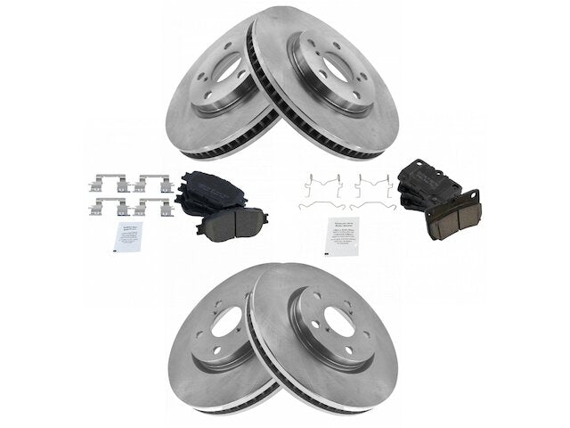 Front and Rear Brake Pad and Rotor Kit - 2006 Lexus GS300 - TRQ 18577-02689347