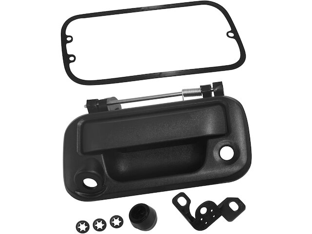 Tailgate Handle - Black Textured with Keyhole - 2008-2014 Ford F-150 (with Backup Camera Option) - Replacement 28998-02689477
