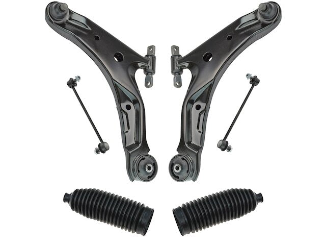 Front Control Arm Ball Joint Tie Rod and Sway Bar Link Kit 8 Piece - 2001-2006 Hyundai Santa Fe - TRQ 169-02693279