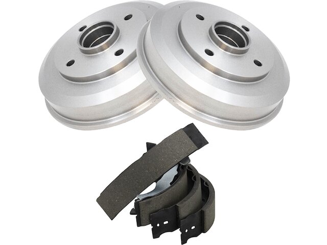 Rear Brake Drum and Brake Shoe Kit - 2000-2008 Ford Focus - TRQ 5417-02700075