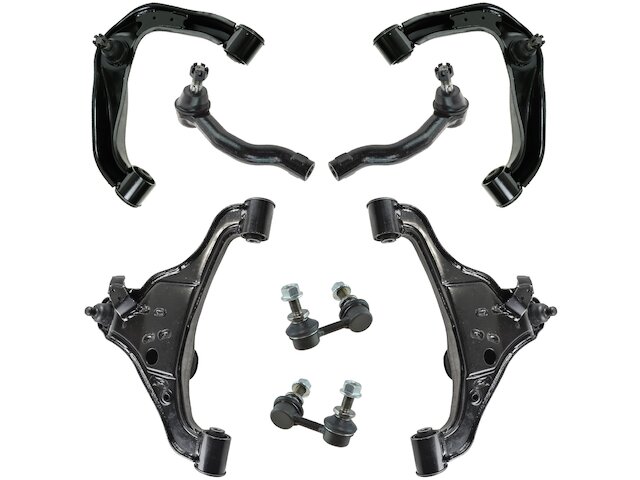 Front Control Arm Ball Joint Tie Rod and Sway Bar Link Kit 8 Piece - 2005-2012 Nissan Pathfinder - TRQ 18396-02700656