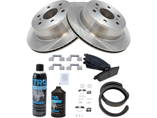 Rear Brake Pad Rotor Shoe Drum Kit - 2007-2014 Chevrolet Suburban 1500 - TRQ 18976-02730065