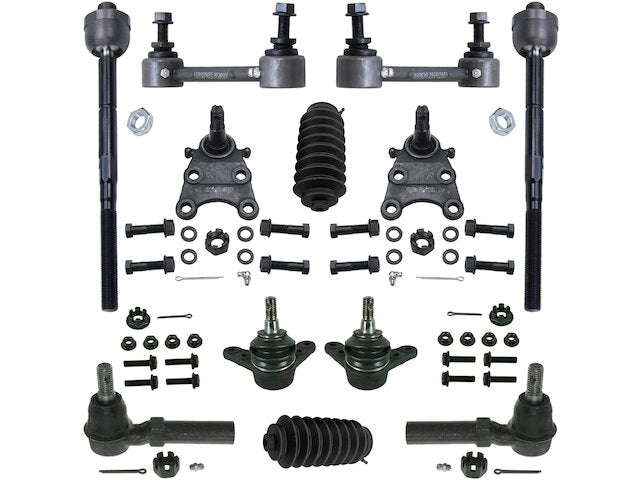 Front Ball Joint Sway Bar Link Tie Rod End Kit - 2004-2006 GMC Canyon - Detroit Axle 17880-02730868