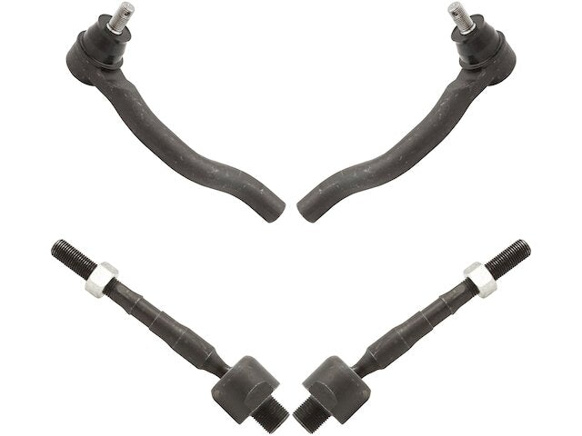 Front Inner and Outer Tie Rod End Set 4 Piece - 2012-2015 Honda Civic - TRQ 118456-02748423