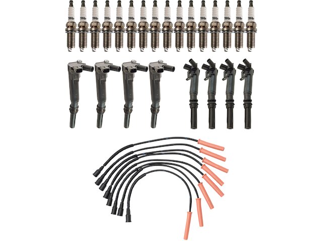 Ignition Coil Spark Plug and Wire Set - 2010-2014 Ford F150 6.2L V8 - TRQ 92777-02750294