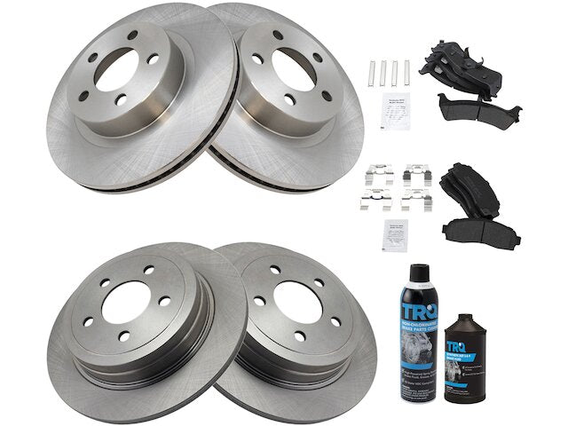 Front and Rear Brake Pad and Rotor Kit - 2003-2005 Ford Explorer Sport Trac 4WD - TRQ 18630-02754932