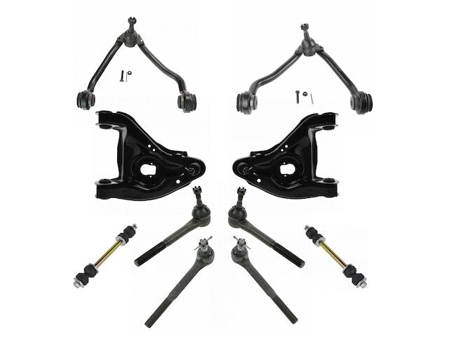 Front Control Arm Ball Joint Tie Rod and Sway Bar Link Kit 10 Piece - 1996-2002 Chevrolet Express 2500 RWD - TRQ 3289-02756048