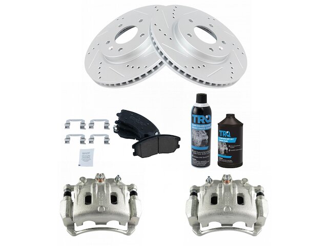 Front Brake Pad Rotor and Caliper Set - 2007-2009 Pontiac Torrent - TRQ 23946-02760348