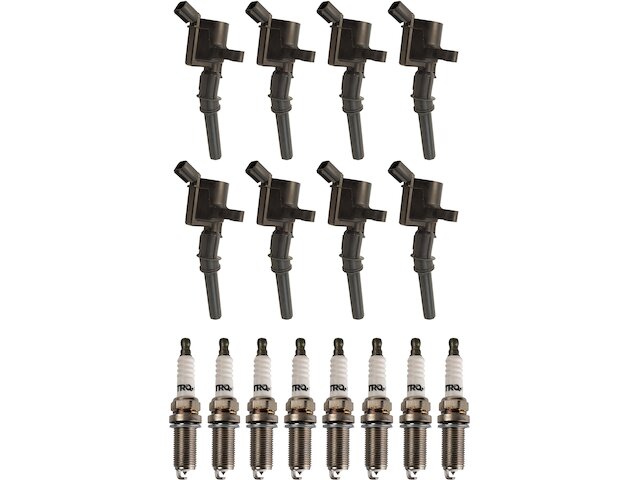 Ignition Coil Set with Spark Plugs - 1999-2004 Ford F350 Super Duty 5.4L V8 - TRQ 5365-02763238