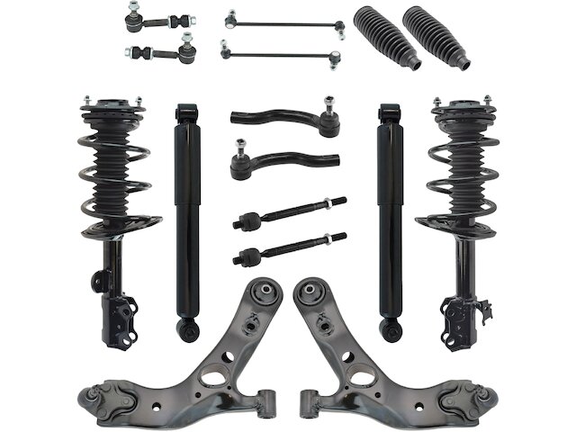 Front and Rear Shock Strut Coil Spring Control Arm Kit 16 Piece - 2006-2012 Toyota RAV4 Sport - TRQ 18953-02772286
