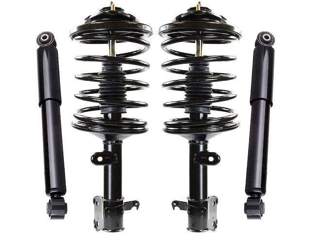 Front and Rear Suspension Strut and Shock Absorber Assembly Kit - 2001-2002 Acura MDX - Detroit Axle 5917-02775879