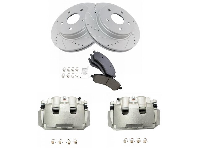 Front Brake Pad Rotor and Caliper Set - 2007-2009 Chrysler Aspen - TRQ 19138-02779635