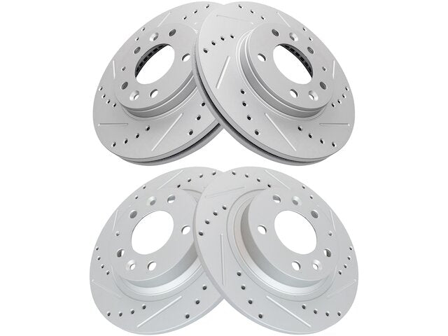 Brake Rotor Set 4 Piece - 2003-2005 Mazda 6 - TRQ 8561-02780637