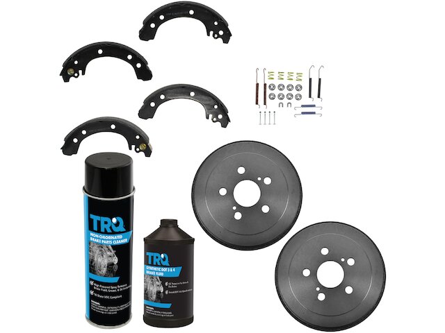 Rear Drum Brake Shoe and Drum Kit - 2003-2008 Toyota Corolla - DIY Solutions 8017-02792715