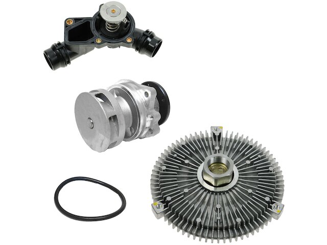 Water Pump Fan Clutch Thermostat Kit 3 Piece - 2001-2006 BMW 325Ci - TRQ 966-02795503