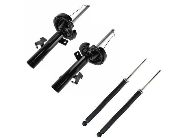 Front and Rear Suspension Strut and Shock Absorber Assembly Kit 4 Piece - 2008-2013 Volvo C30 - TRQ 28583-02799679