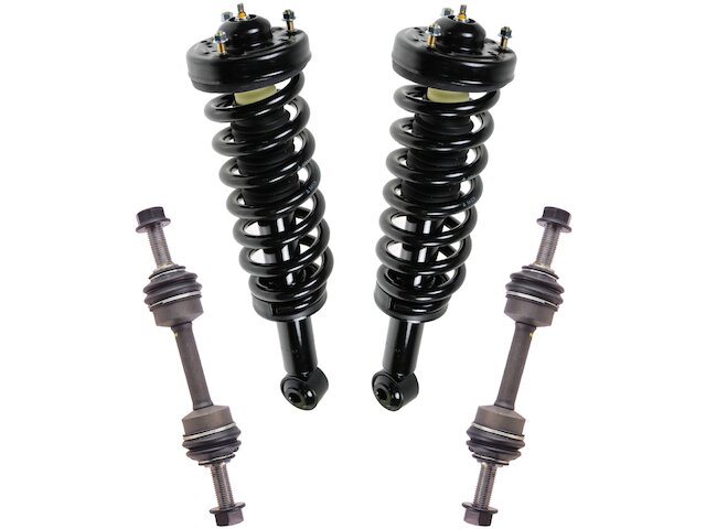 Front Strut Coil Spring Sway Bar Link Kit 4 Piece - 2007-2013 Ford Expedition - TRQ 19017-02801539