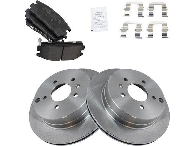 Rear Brake Pad and Rotor Kit - 2012-2015 Chevrolet Captiva Sport - TRQ 118596-02801643