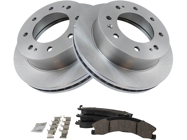 Front Brake Pad and Rotor Kit - 2012-2019 Chevrolet Silverado 2500 HD - TRQ 118722-02809177